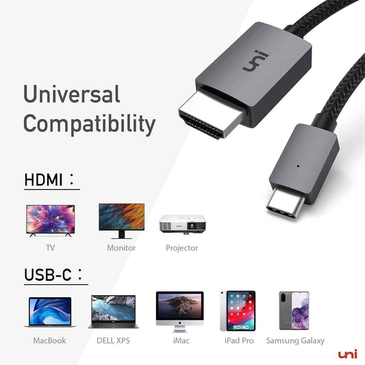 USB C to HDMI Cable, [4K, High-Speed]